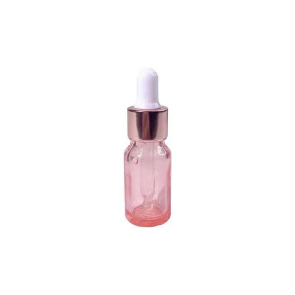 Bouteille en verre d' huile essentielle claire de 10 ml avec bouchon à vis