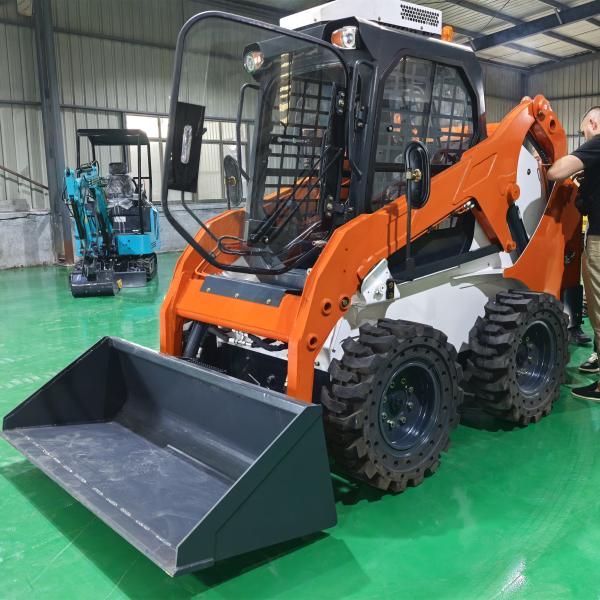 High Operating Efficiency Mini Track Skid Steer Loader with Attachments Maximum Load 400kg