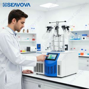Manifold Gland Benchtop Freeze Dryer 3kg Laboratory Lyophilizer