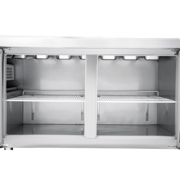 SS304 Countertop Pizza Prep Refrigerator Station 210W Antiwear