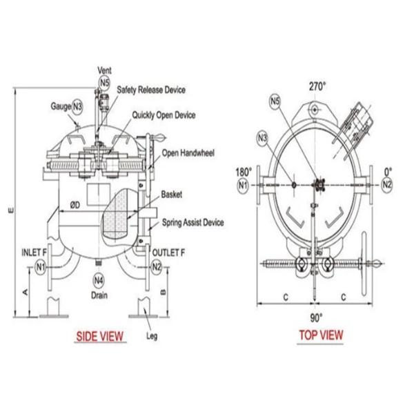 Industrial Stainless Steel Filter Housing , Multi Bag Filter Housing For Water Treatment
