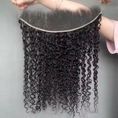 High Quality PIxie Curl 13*4 HD Lace Frontal Raw Indian Virgin Hair 100% Human Hair Highly Elastic