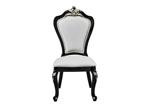 Strong And Durable White Leather Restaurant Chairs