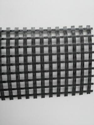 ASTM ISO Fiberglass Road Geogrid 120 Kn/M , Geogrid For Retaining Wall Reinforcement