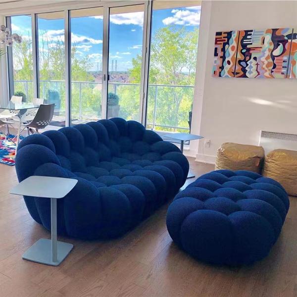 Luxury French Hotel Room Sofa Bubble Pumpkin Sofa