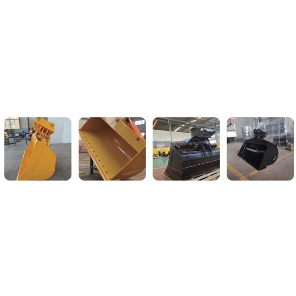 Cubo de agarre de excavadora de 4-40 toneladas SY65 SY155 SY235 SY365 Cubo inclinado de excavadora