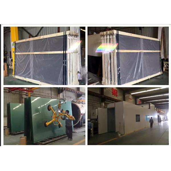 Safety Clear Tempered Glass , Flat / Curved Tempered Glass For Office Door