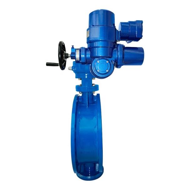 Wireless Remote Double Eccentric butterfly Valve Price with Electric Actuator