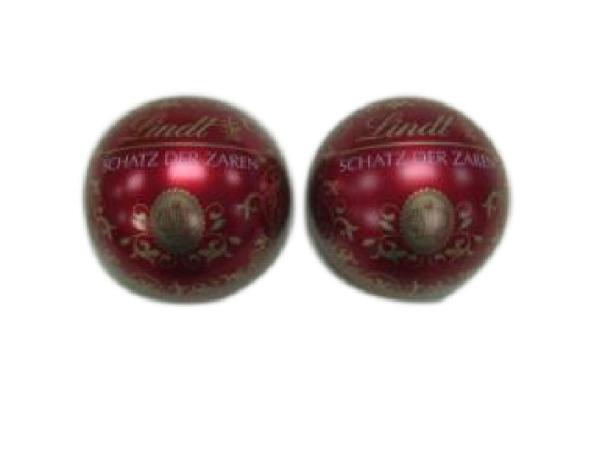 Spherical Shape Wedding Candy Gift Box , Decorative Tin Boxes Diameter 68mm