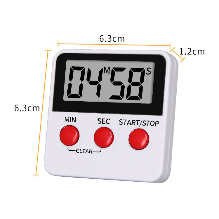 DTH-68W Digital Count Up And Down Magnetic Timer Clock With Alarm Fast Setting For Cooking Digital Countdown Kitchen Timer