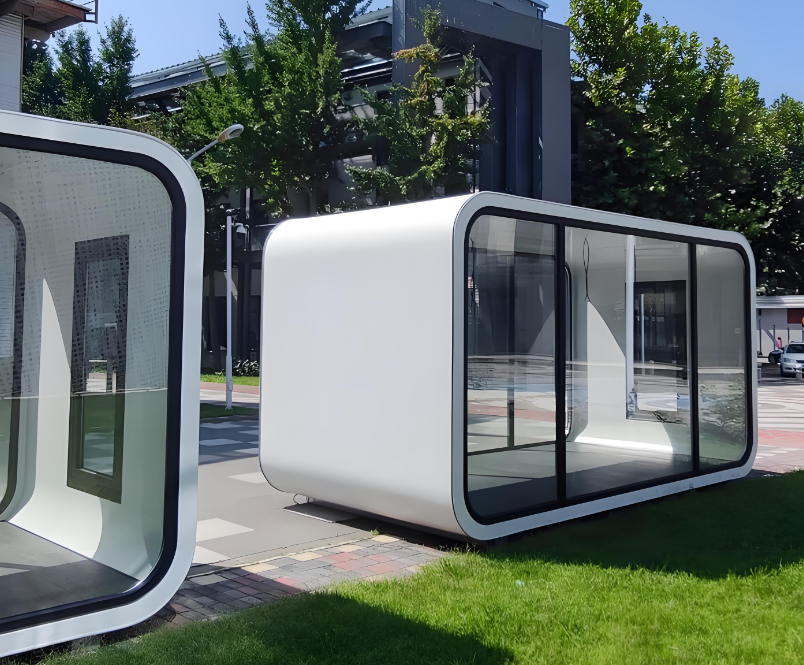 Luxury Micro Space Capsules and Apple Pods Prefabricated Luxury Sunrooms for Stores and Offices