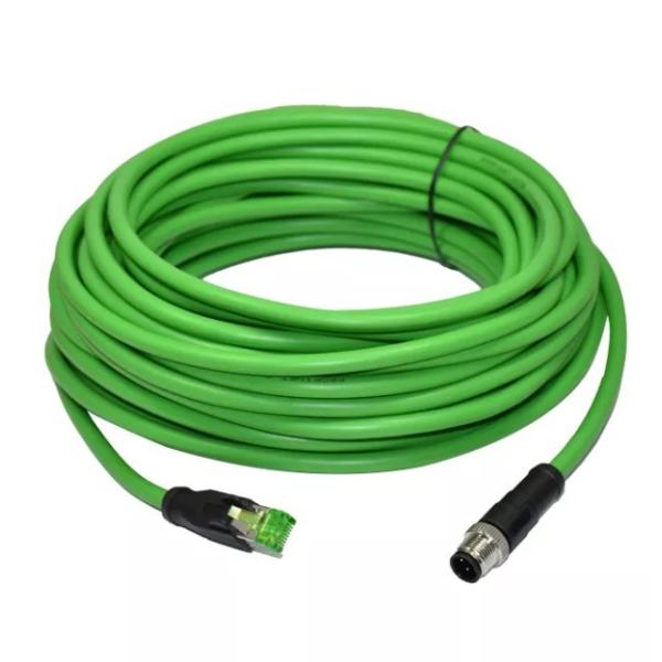 Male 12 8 Pin D X Code 4 Pin To Male RJ45 M12 Waterproof Connector Ethernet Cable