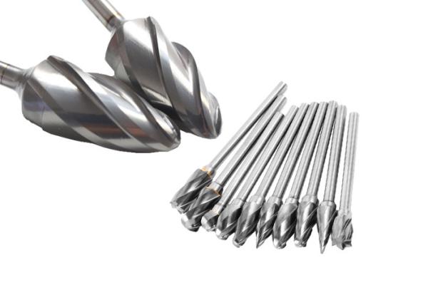 Single Cut Tungsten Carbide Rotary Burrs For Aluminum Workpiece Grinding