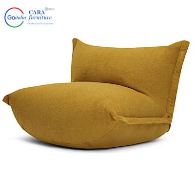 Soft Fabric Armless Lazy Luxury Chairs For Sitting in Apartment Personalized Design