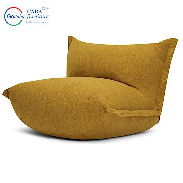 Soft Fabric Armless Lazy Luxury Chairs For Sitting in Apartment Personalized Design