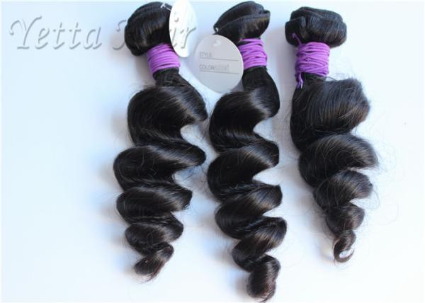 Natural Wave 100 Human Remy Hair Extensions Smooth Thick Peruvian Hair Weave