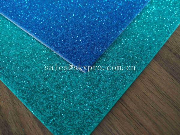 Feuille brillante de scintillement d'EVA avec la feuille unique en caoutchouc non-toxique décorative d'EVA de couleur lumineuse