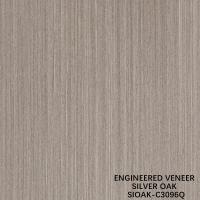 Placage de bois recomposé de fantaisie en poire argentée, coupe en tranches pour fil droit, largeur 1280mm, assemblage pour parement de porte SOAK-3096Q/9416Q/6331Q/6333Q/6334Q