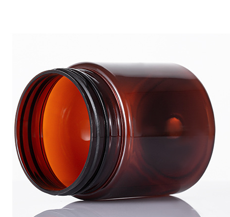 4 Oz Amber PET Plastic Jars BPA Free With Pressure Sensitive Gasket