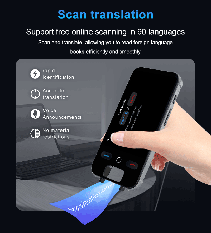 Portable Smart Translation Machine 148 Languages Real Time Language Translation Scanner