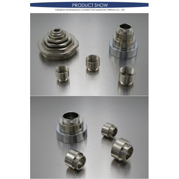 Nickel Plated Brass Cable Gland Kit / External Thread Metal Reducer