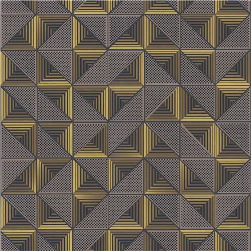 Paper Backed Geometric Design Wallpaper For Dining Room , PVC / Vinyl Surface