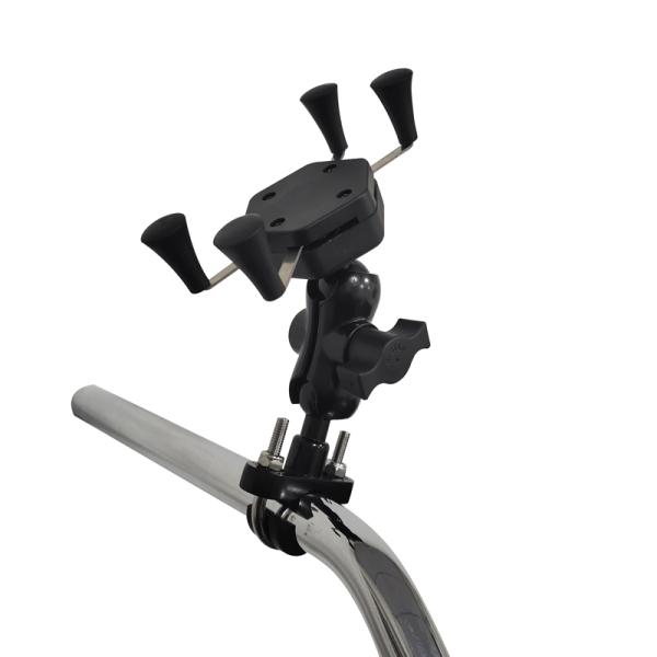 CE Waterproof X Claw Motorcycle Phone Mount 360d Rotable 0.45KG