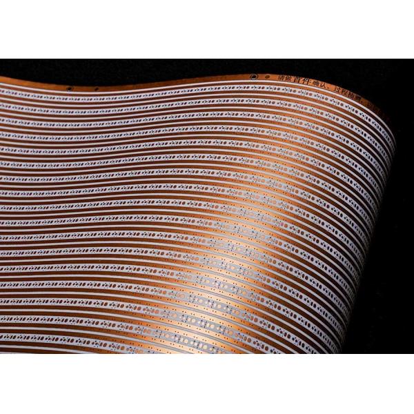 Customized 12V Double Layer White Film Flexible PCB Board for LED Strip Lighting