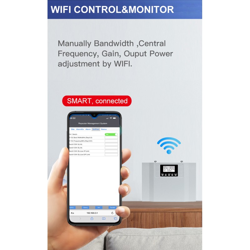 Digital Band selective 2G 3G Cell Phone Repeater , 4g Amplifier 5g Mobile Phone Signal Detector
