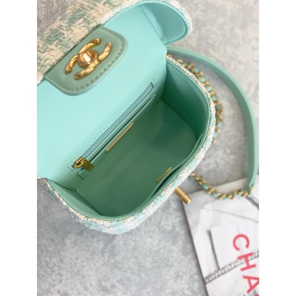 Girls Monogram Mini Designer Purses Chanel Mini Box Bag Green Pink
