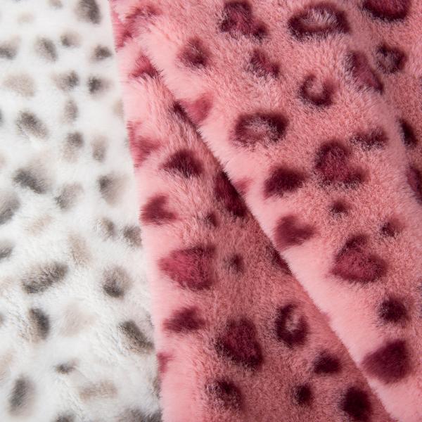 Plush Faux Rabbit Fur Fabric For Coat Scarf Shoes Bag Blanket In Popular Zebra Print
