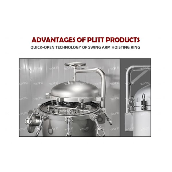 Juice Honey Perfume Filter Stainless Steel 304 Duplex Bag Filter Housing
