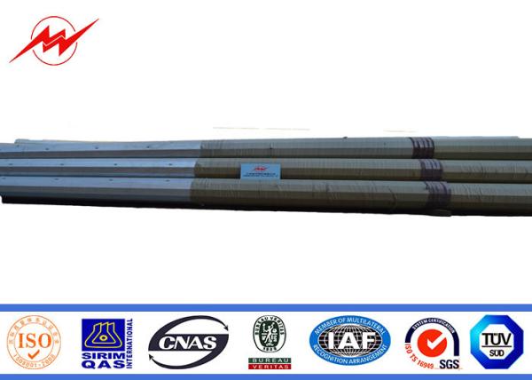 Galvanized Octagonal Steel Electric Power Pole 35FT 12m BV Listed