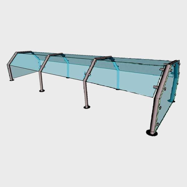 Stainless Steel Investment Casting Products Mini Post Balustrade 304 Satin Surface