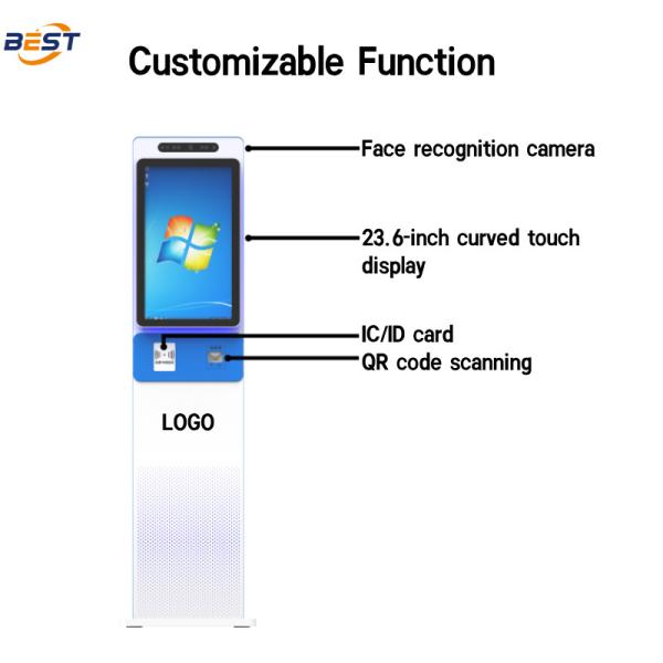 印刷システム付きAndroid POS注文キオスク 23.6-65インチ