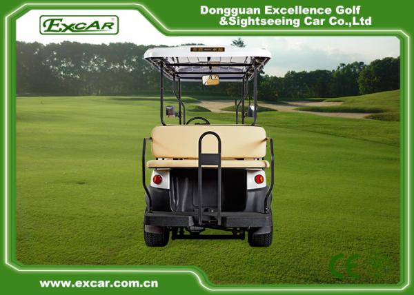 White Aluminum Trojan Battery Golf Cart 11 Seater / Mini Tour Bus
