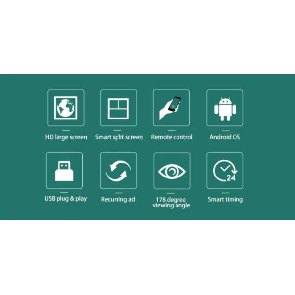 Афиша USB2.0 LCD вращения меню знака LCD стойки пола портативная