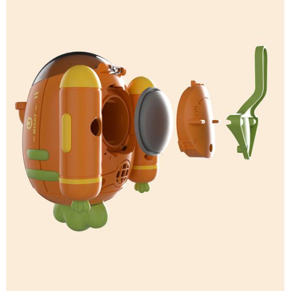 Newborn Baby Bath Shower Head Electric Sprinkler Radish Submarine for Kids' Water Playtime