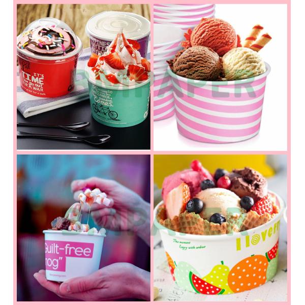 бумага с покрытием 260ГСМ + 1ПЭ 18ГСМ на чашка 590мм 790мм мороженого водоустойчивая