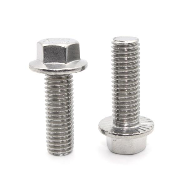 GB Standard Passivated Stainless Steel Hex Flange Bolt M4 M6 M8 M10 M12 Class 4.8.8.8 10.9 12.9