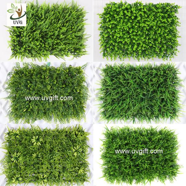 UVG artificial green living wall with plastic grass for vertical garden decoration GRS09
