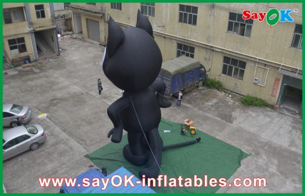 Propaganda inflável de Commerical do gato dos desenhos animados do gigante 6m para exterior