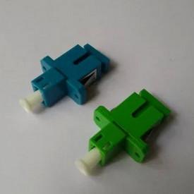 SC do plástico modelo simples do adaptador do LC ao único/multi modelo com cor verde/azul