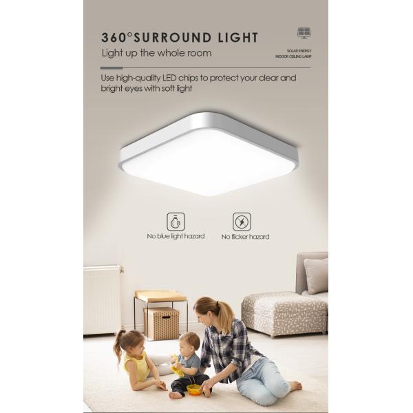 Света предохранения от глаза светов сарая солнечной энергии Alu 6000K квадрата солнечные крытые для газебо