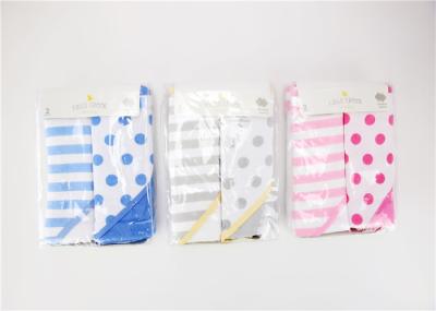 Newborn Baby Swaddle Blankets 2pk Knit Terry Hooded Towel Ventilation 200G