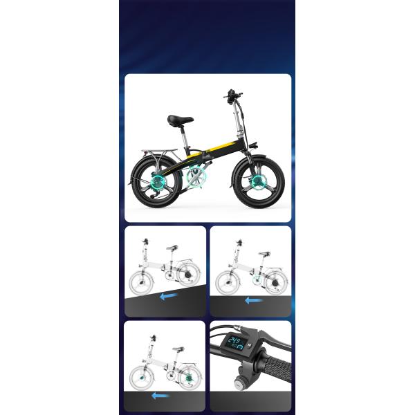 32km/Hour Lightweight Electric Folding Bike 20 Inch 48TAlu