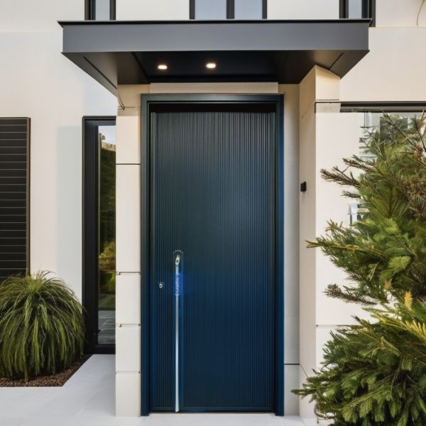 Modern Large Secure Pivot Entrance Door Firm Front Entry Doors For Villa