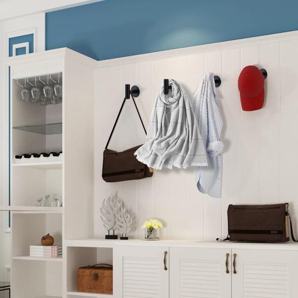Wall Mounted Timeproof  Stainless Steel Towel Hooks Shower Hooks for Bathroom and Kitchen