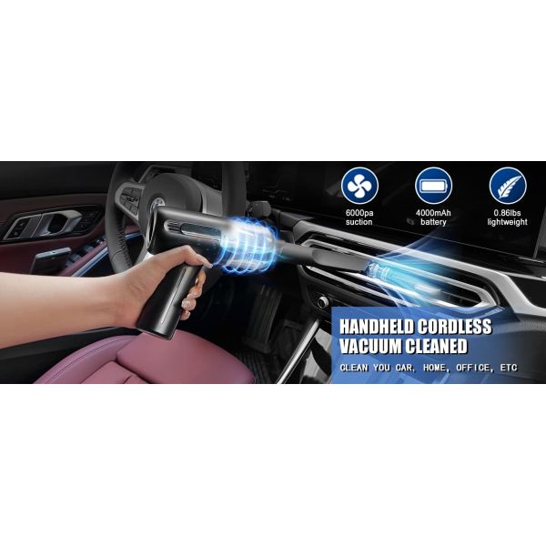 Portable 2 In 1 Mini Vacuum Cleaner 5500Pa Suction Cordless Vacuum Cleaner