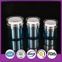 frascos acrílicos mal ventilados do creme de cara do ABS de 15g 30ml 50ml com o tampão de parafuso redondo